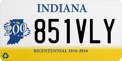 IN license plate 851VLY