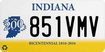 IN license plate 851VMV