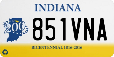 IN license plate 851VNA