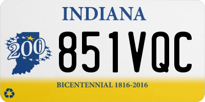 IN license plate 851VQC