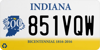 IN license plate 851VQW