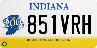 IN license plate 851VRH