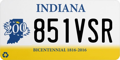 IN license plate 851VSR