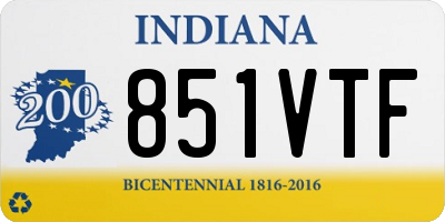 IN license plate 851VTF
