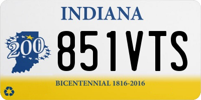 IN license plate 851VTS