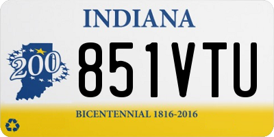 IN license plate 851VTU