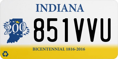 IN license plate 851VVU