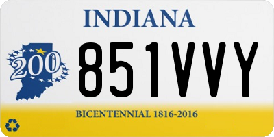 IN license plate 851VVY