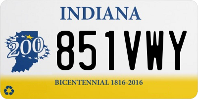 IN license plate 851VWY