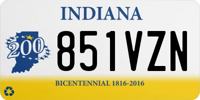 IN license plate 851VZN