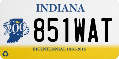 IN license plate 851WAT