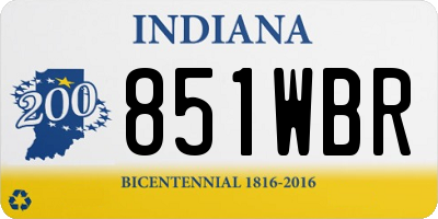 IN license plate 851WBR