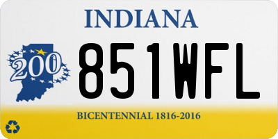 IN license plate 851WFL