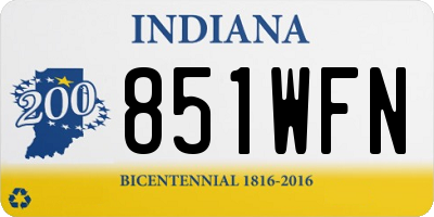 IN license plate 851WFN