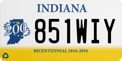 IN license plate 851WIY