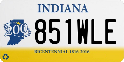 IN license plate 851WLE