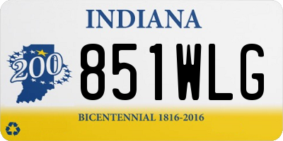 IN license plate 851WLG