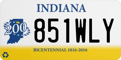 IN license plate 851WLY