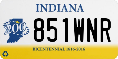 IN license plate 851WNR
