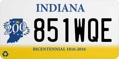 IN license plate 851WQE