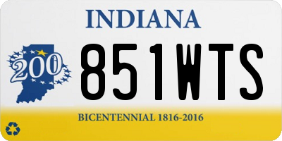 IN license plate 851WTS