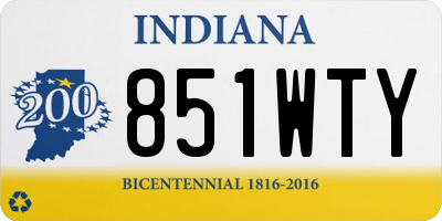 IN license plate 851WTY