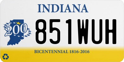 IN license plate 851WUH
