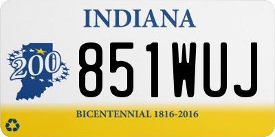 IN license plate 851WUJ