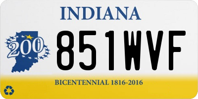 IN license plate 851WVF