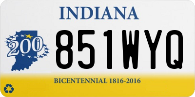 IN license plate 851WYQ