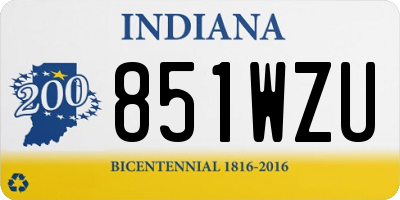 IN license plate 851WZU