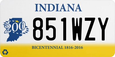 IN license plate 851WZY