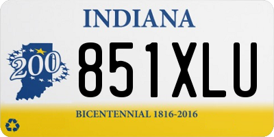 IN license plate 851XLU
