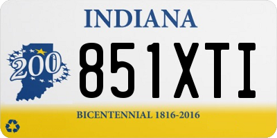IN license plate 851XTI
