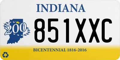 IN license plate 851XXC
