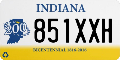 IN license plate 851XXH