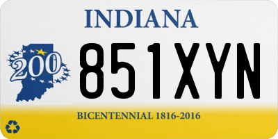 IN license plate 851XYN