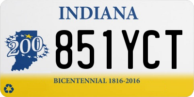 IN license plate 851YCT