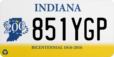 IN license plate 851YGP