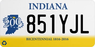 IN license plate 851YJL