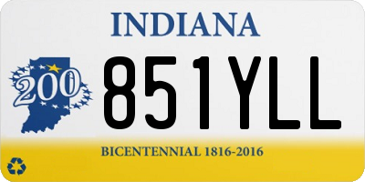 IN license plate 851YLL