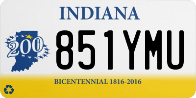 IN license plate 851YMU