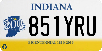 IN license plate 851YRU