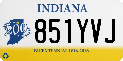 IN license plate 851YVJ