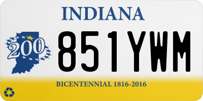 IN license plate 851YWM