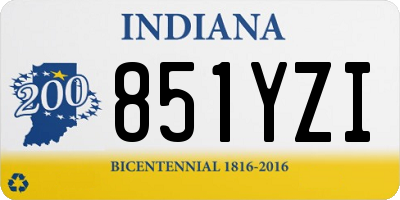 IN license plate 851YZI