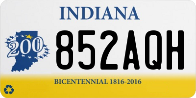 IN license plate 852AQH
