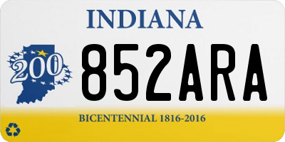 IN license plate 852ARA