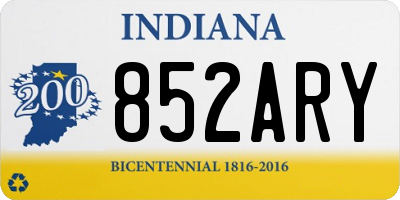 IN license plate 852ARY