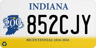 IN license plate 852CJY